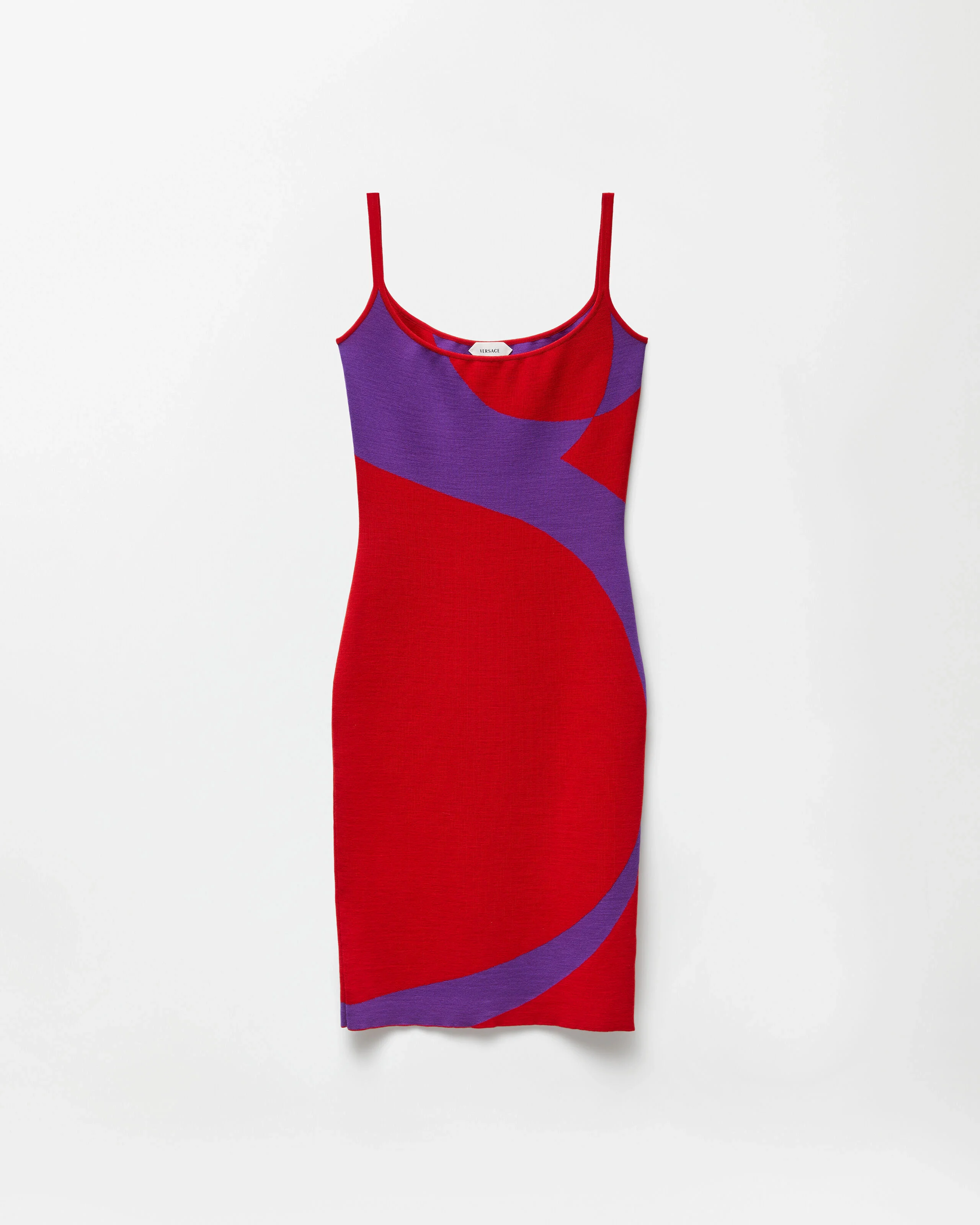 Stretch Wool Knit Mini Dress - 1