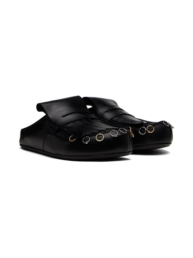 Black Sabot Slip-on Loafers 4