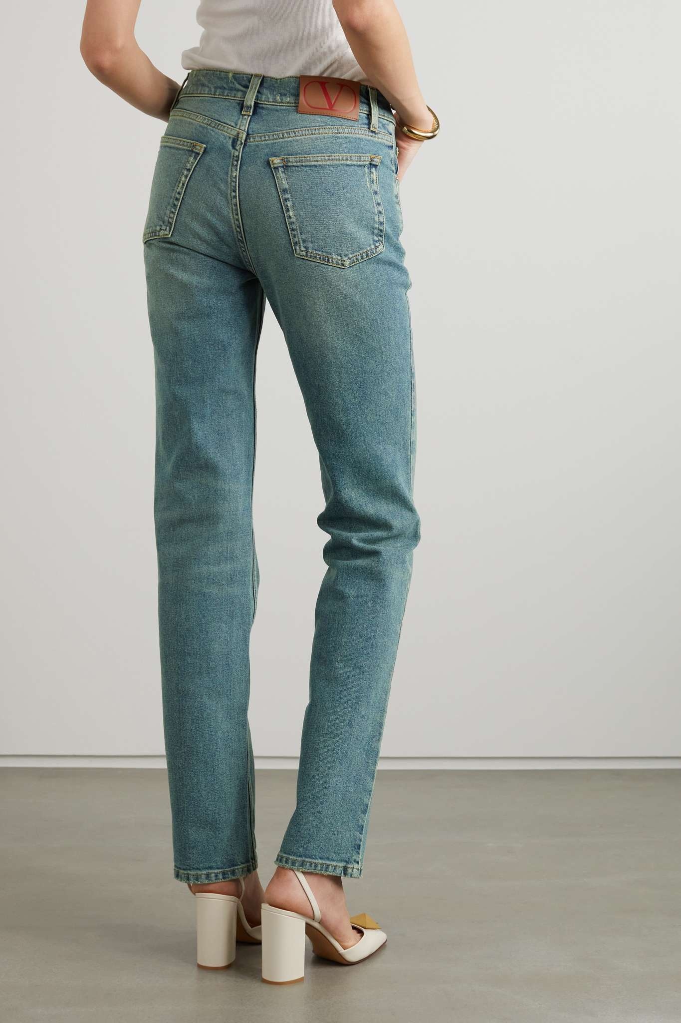 High-rise straight-leg jeans - 4