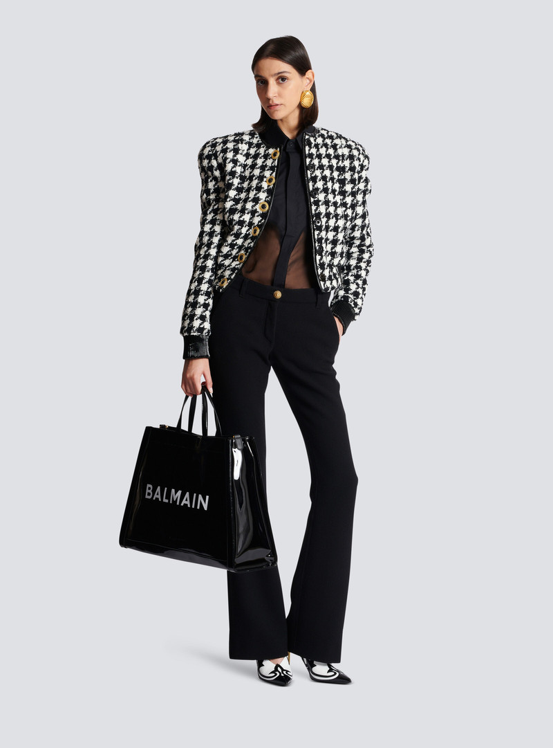 Balmain Bootcut crepe trousers outlook