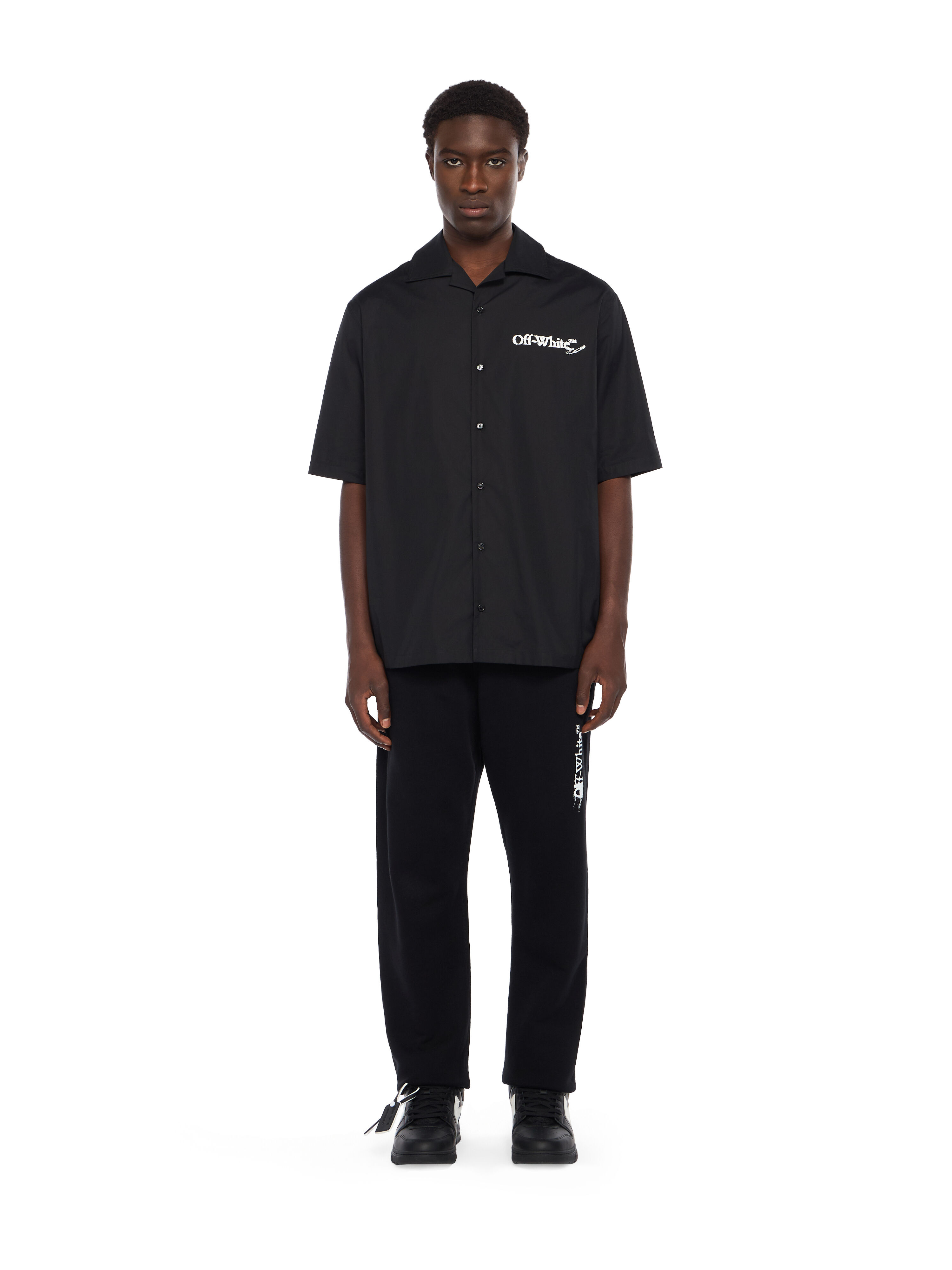 Scribble Arrow Poplin Bowling Shirt - 2