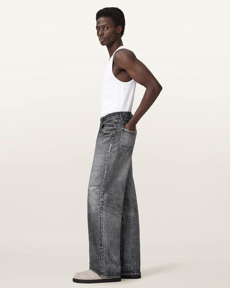 LENNY ILLUSION OF DENIM WIDE LEG PANTS 4