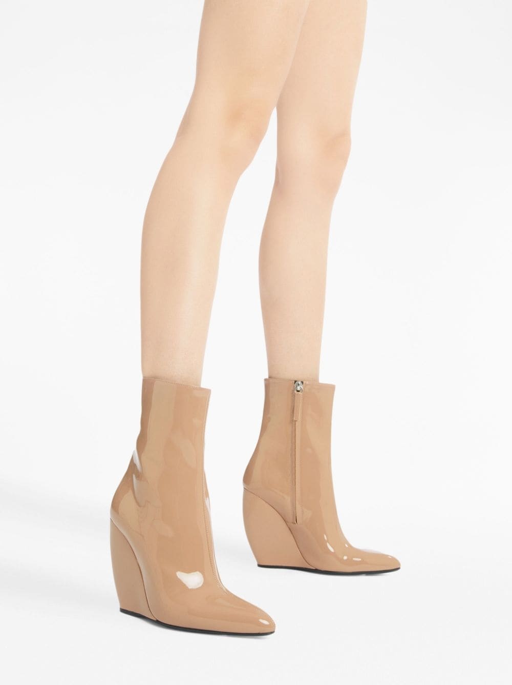 Tylde 105mm patent leather boots - 5
