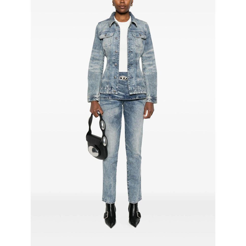 Diesel Blue Jackets - Denim Jackets Women - 3