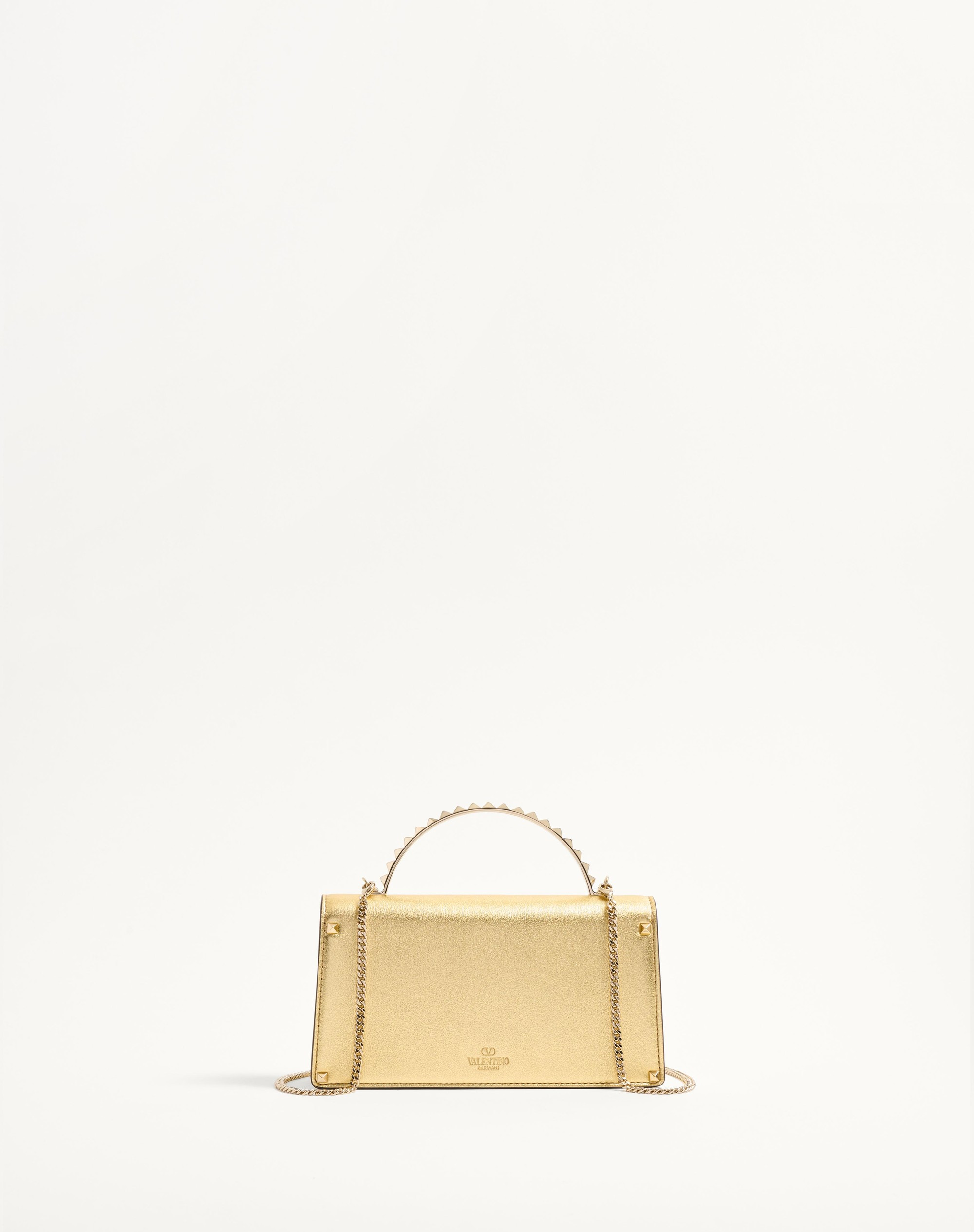 ROCKSTUD MINI LAMINATED CALFSKIN HANDBAG - 5