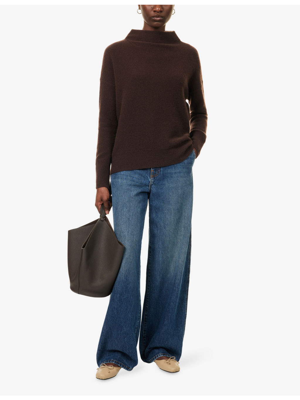 Relaxed-Fit Funnel-Neck Cashmere Jumper - 2