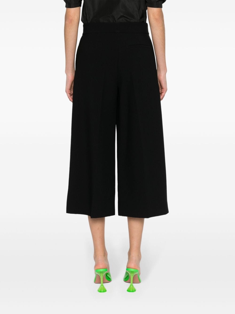 wide-leg cropped trousers - 4