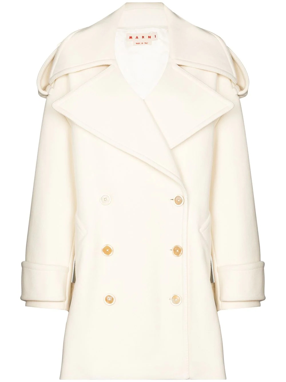 oversized wool peacoat - 1