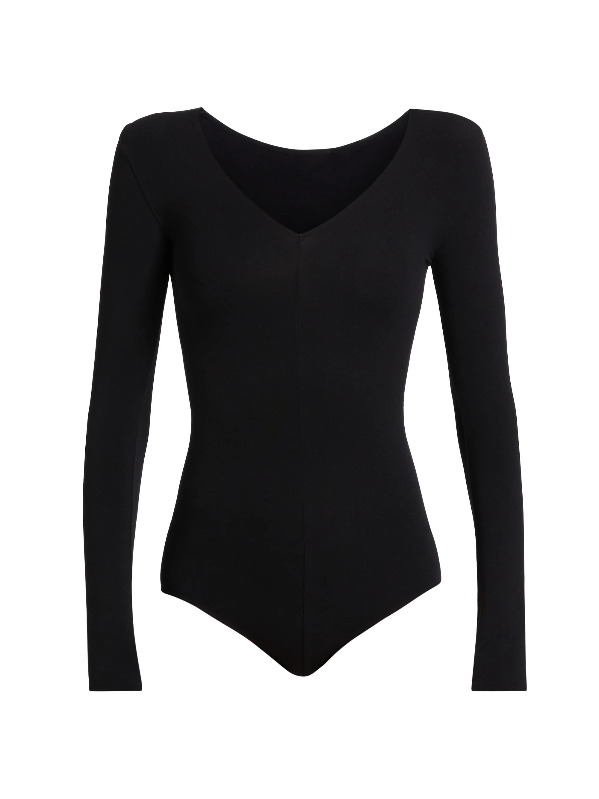 Women's Ballet Center Seam Bodysuit - Black - 1