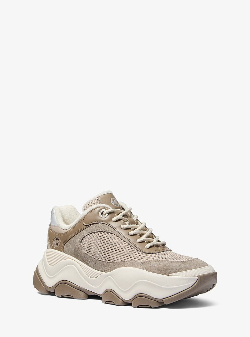 Atlas Mesh and Suede Trainer 1