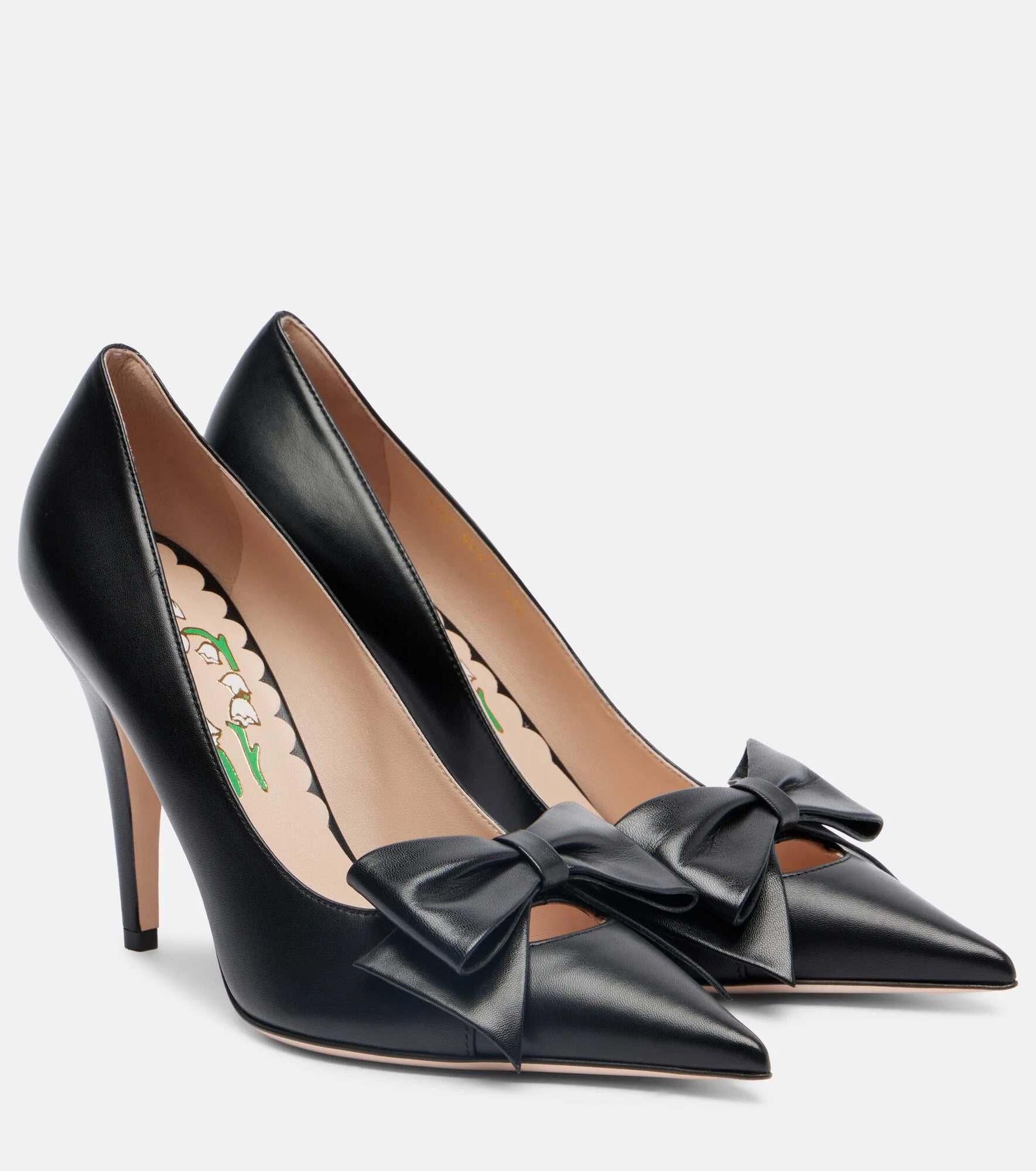 Bowow 100 bow-detail leather pumps - 1