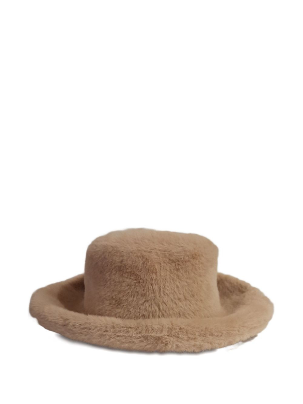 wide-brim fur hat - 2