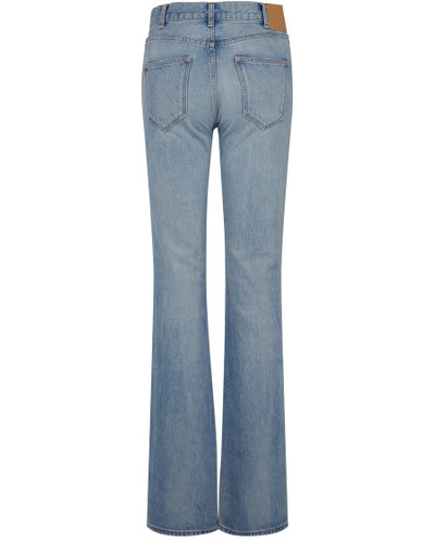 CELINE Flared Serge Jeans In Steel Blue Wash Denim outlook