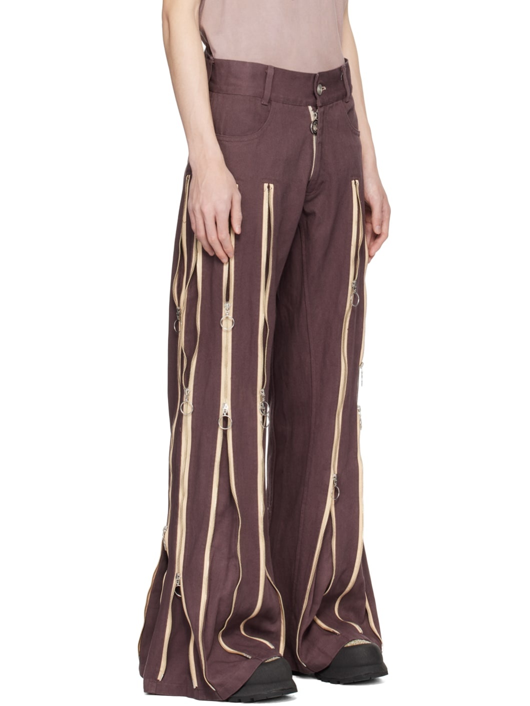 Brown Adjustable Fit Jeans - 2