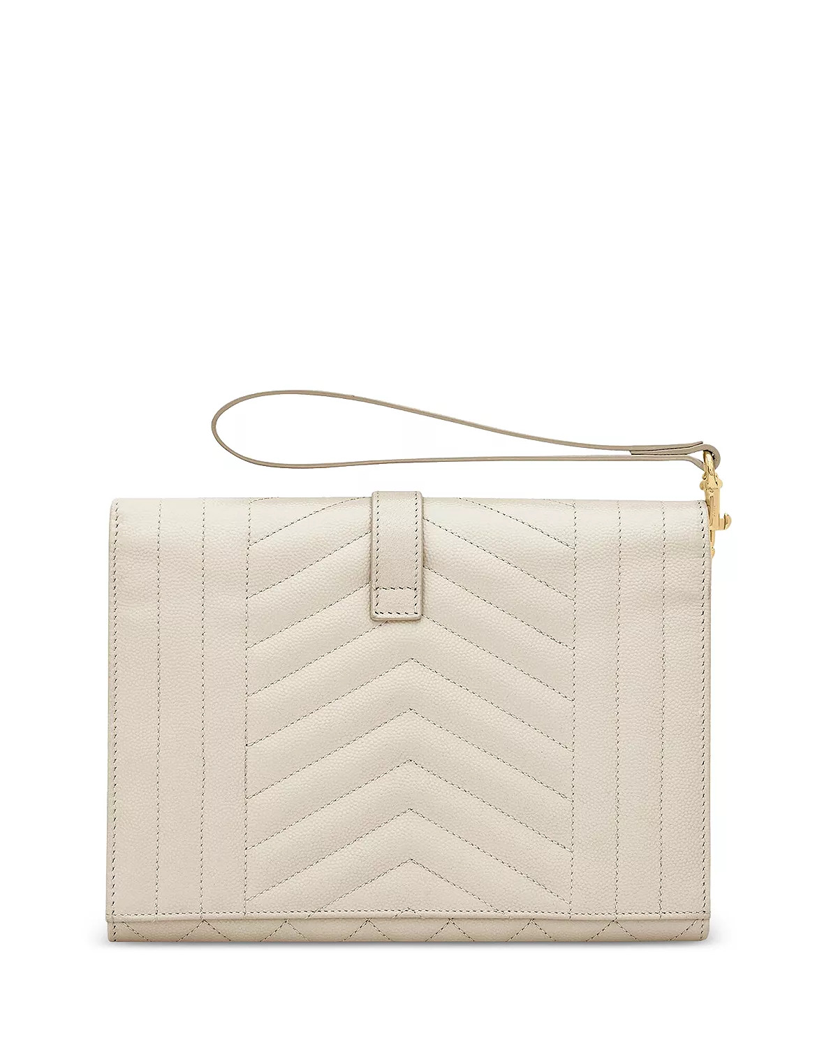 Envelope Flap Pouch in Mix Matelasse Grain De Poudre Embossed Leather - 5