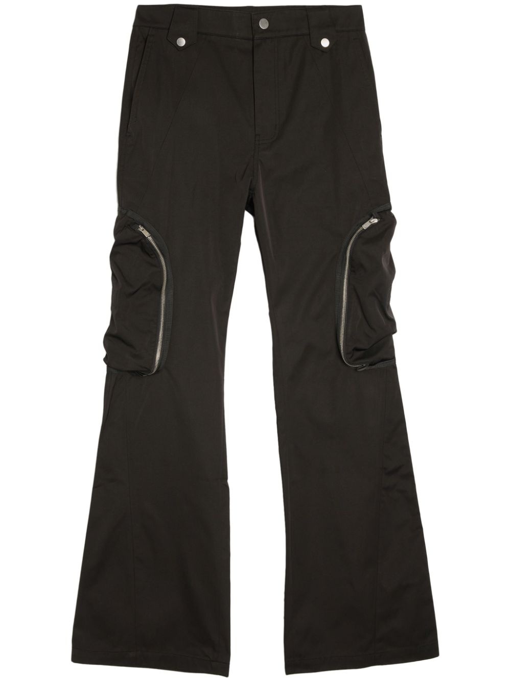 flared cargo trousers - 1