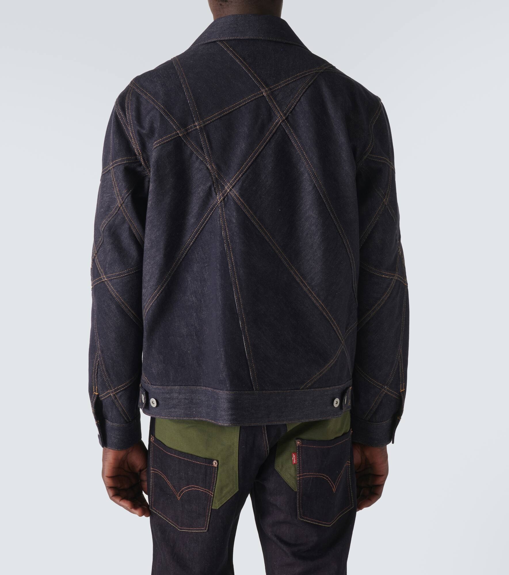 Embroidered denim jacket - 4