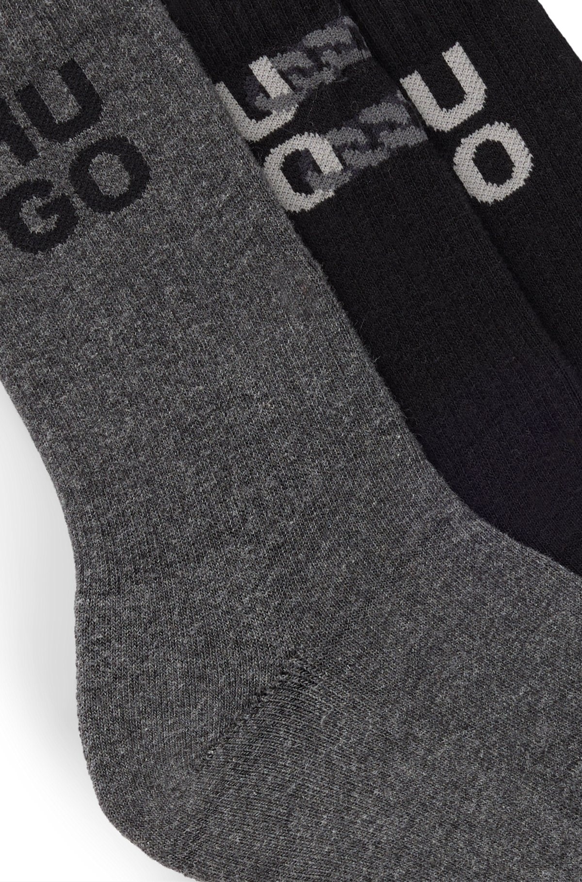 THREE-PACK OF SHORT-LENGTH SOCKS WITH STACKED LOGOS - 2