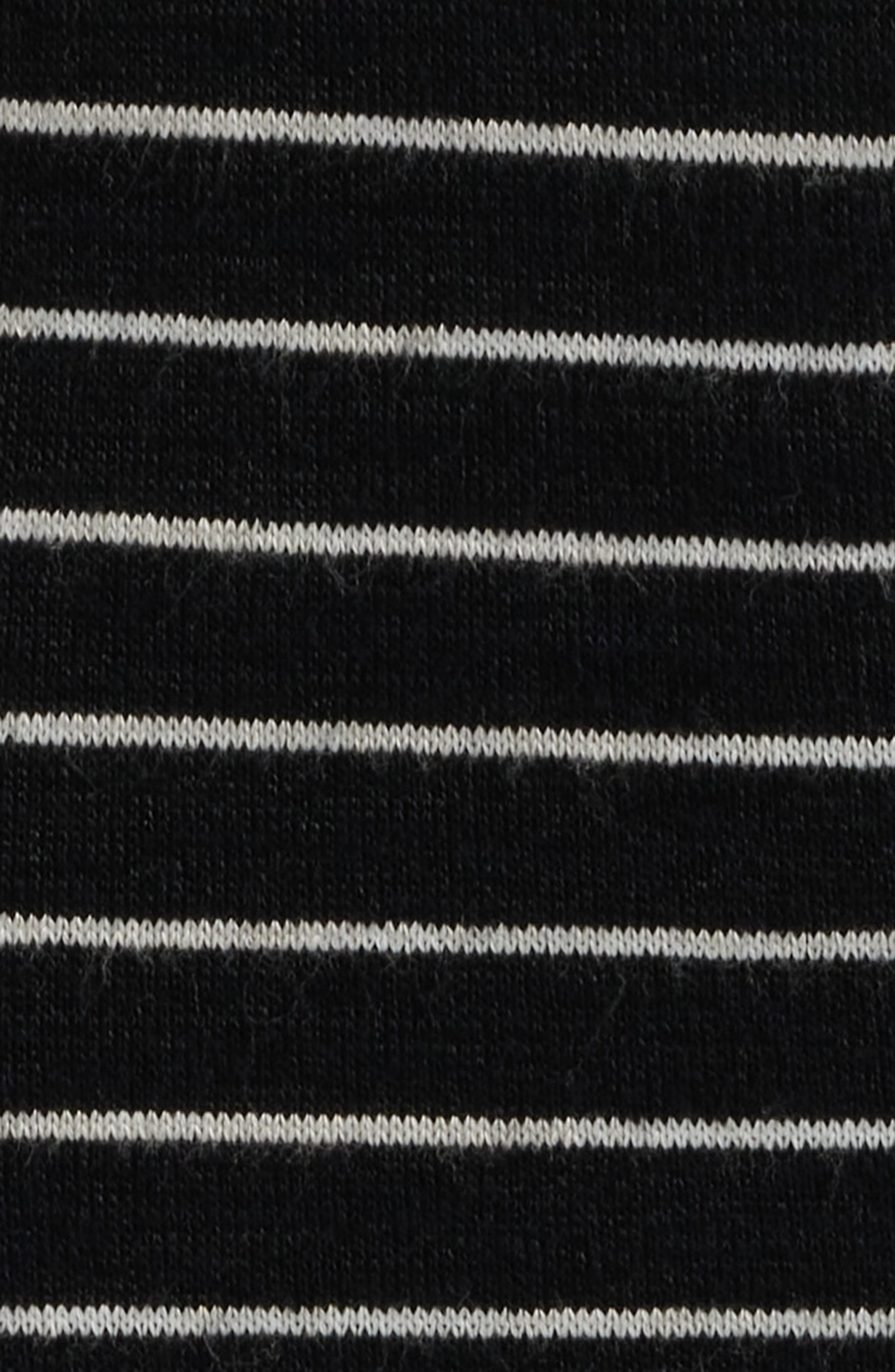 rag & bone The Knit Stripe Sleeveless A-Line Dress in Black Multi at Nordstrom - 6