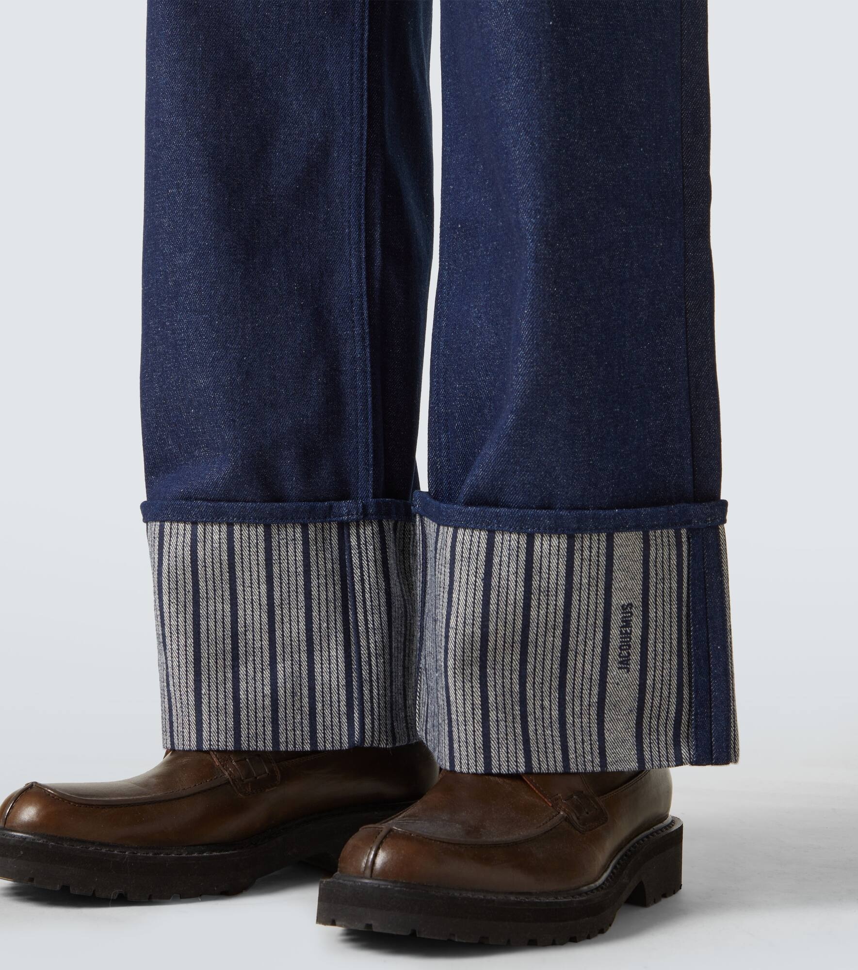 La Casa striped wide-leg jeans - 5