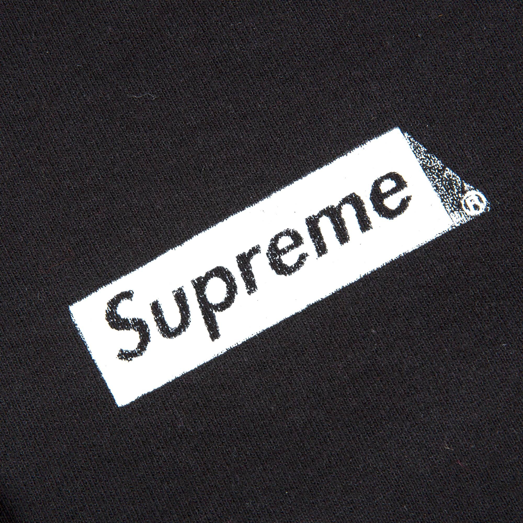 Supreme Stop Crying Hooded Sweatshirt 'Black' - 3