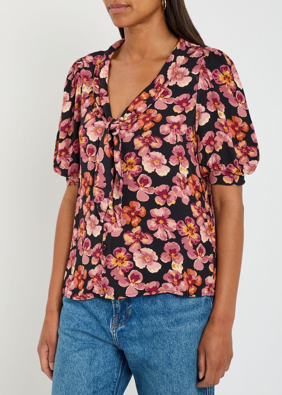 Reformation Joelle Floral-print Crepe Blouse - 2