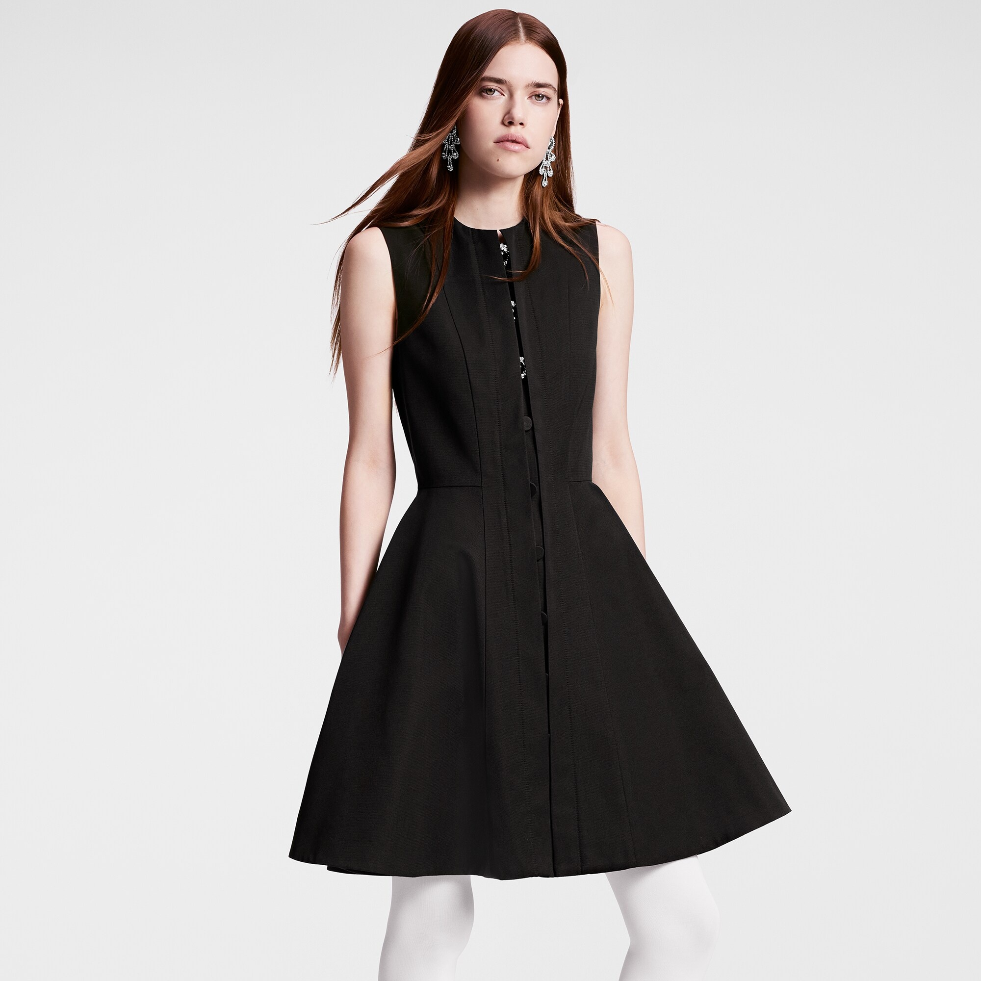 Jewel Button Dress - 5