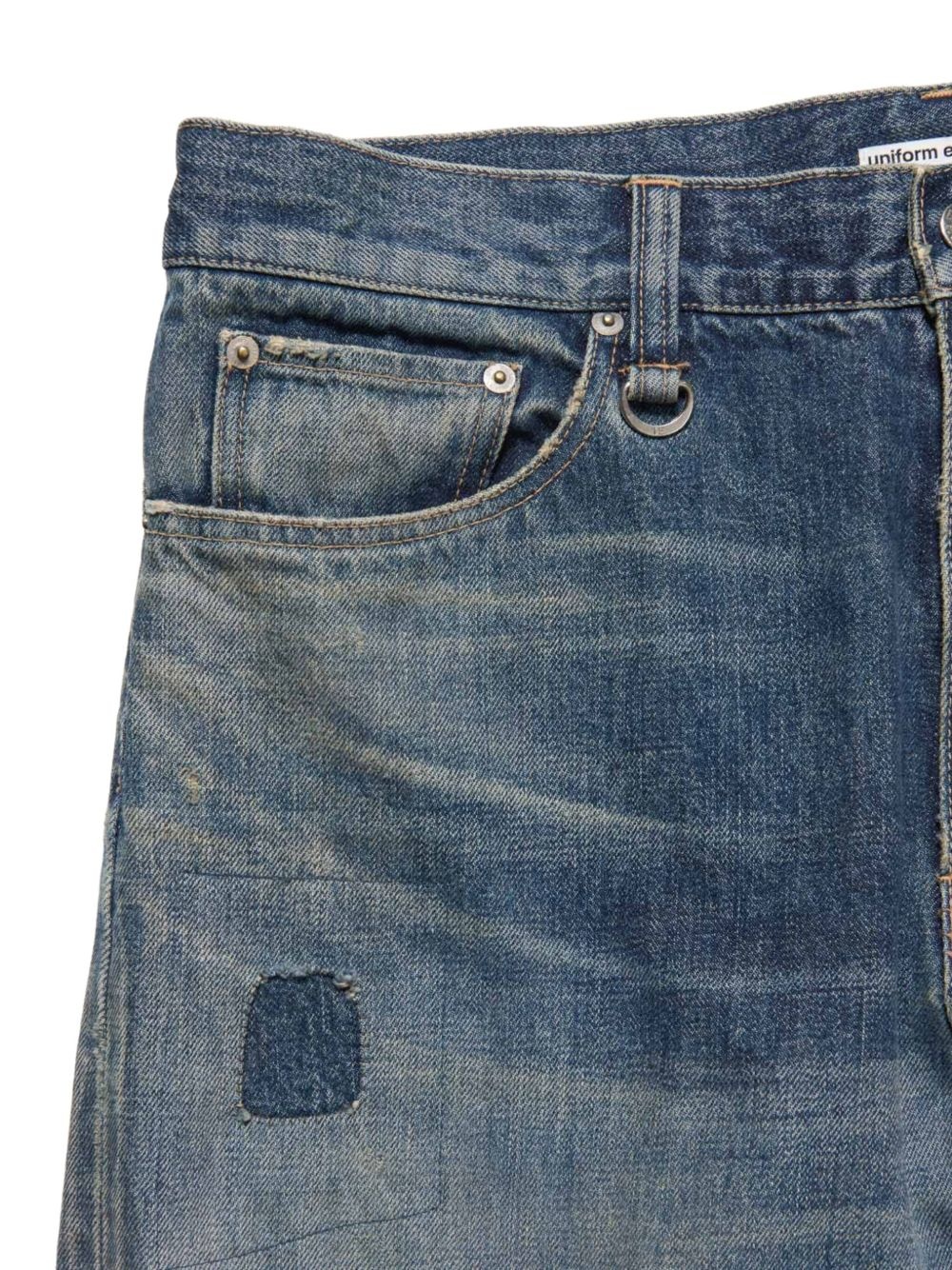 distressed light-wash jeans - 4