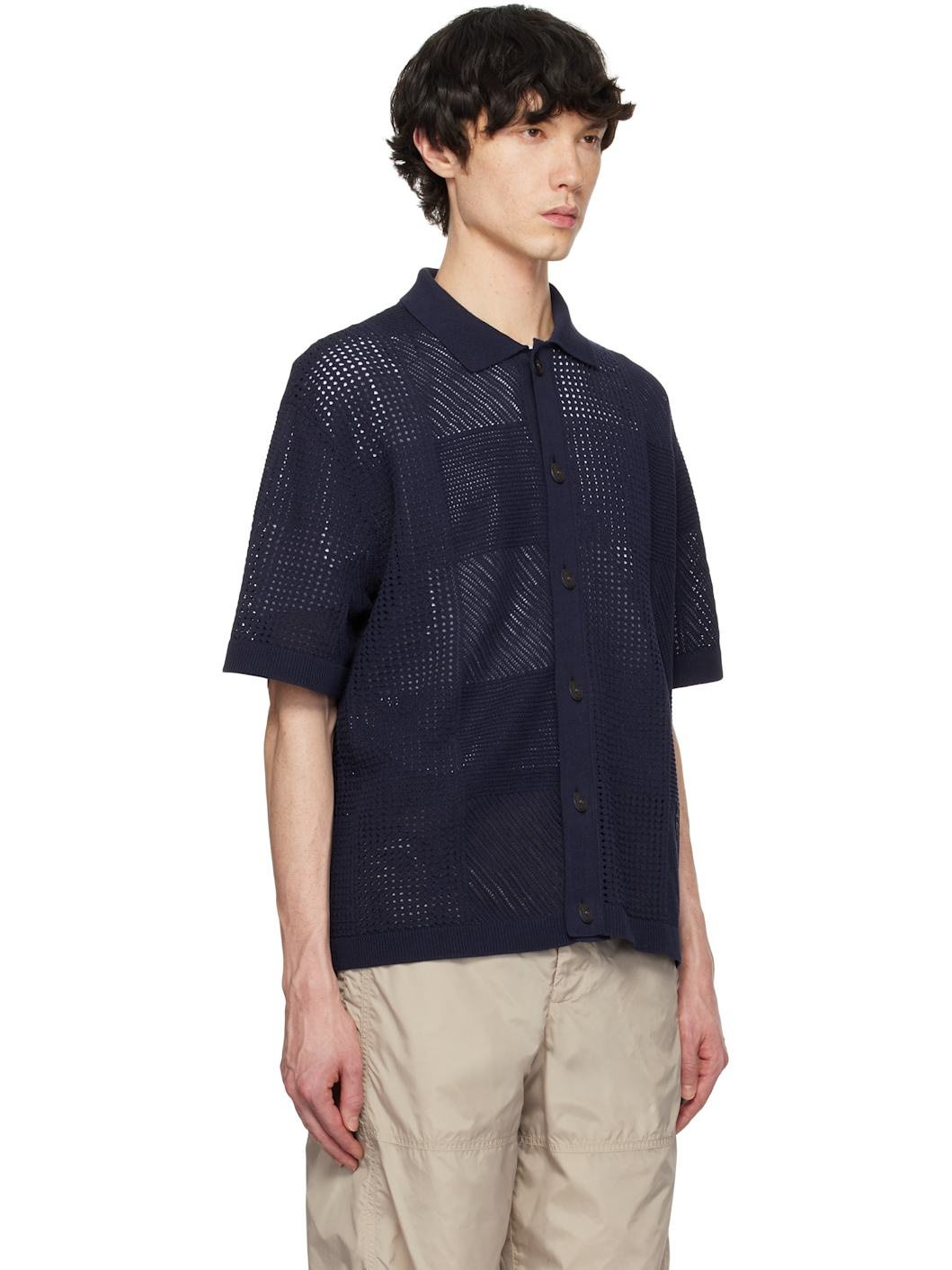 Navy Check Shirt - 2