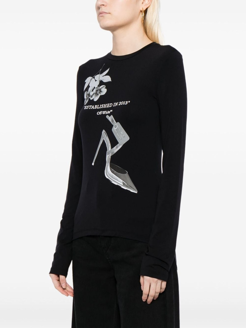 X-Ray-print longs-sleeve T-shirt 3