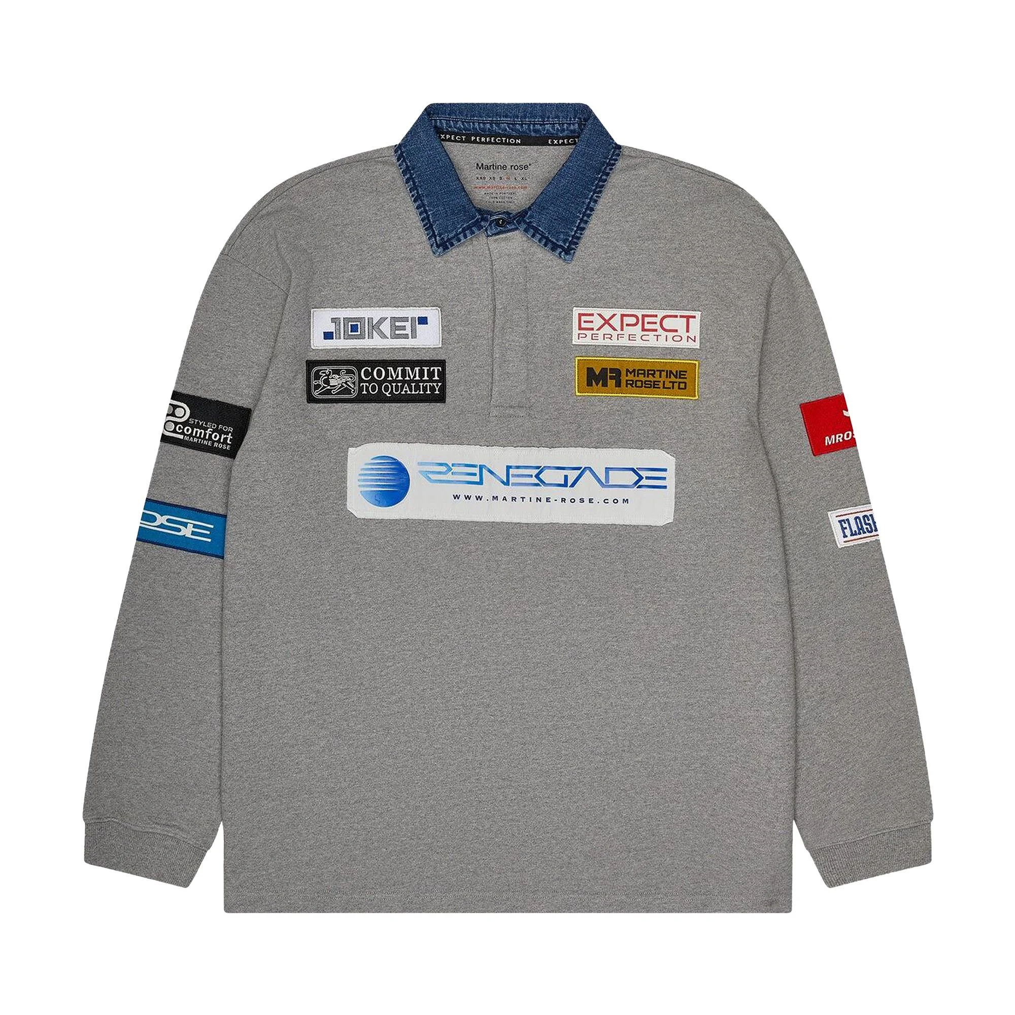 Martine Rose Rugby Polo 'Grey' - 1