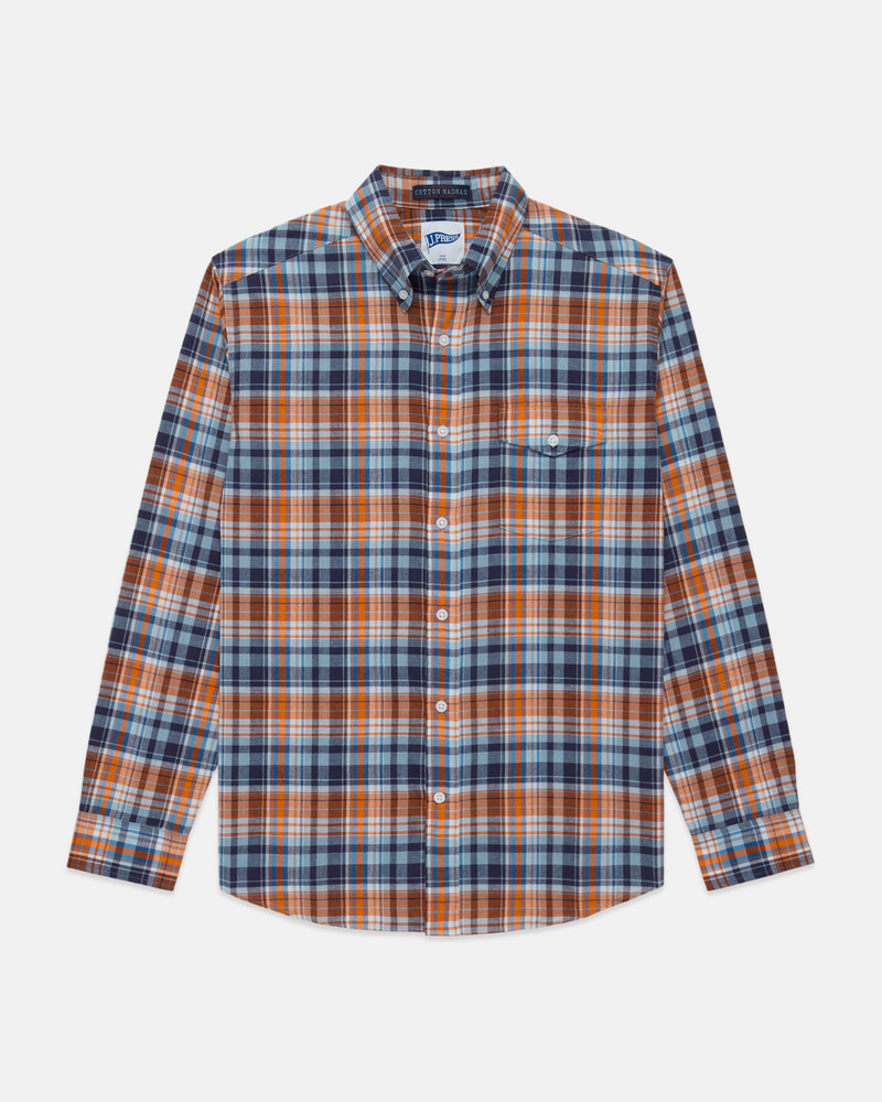 J. PRESS TRIM FIT MADRAS BUTTON DOWN SHIRT outlook