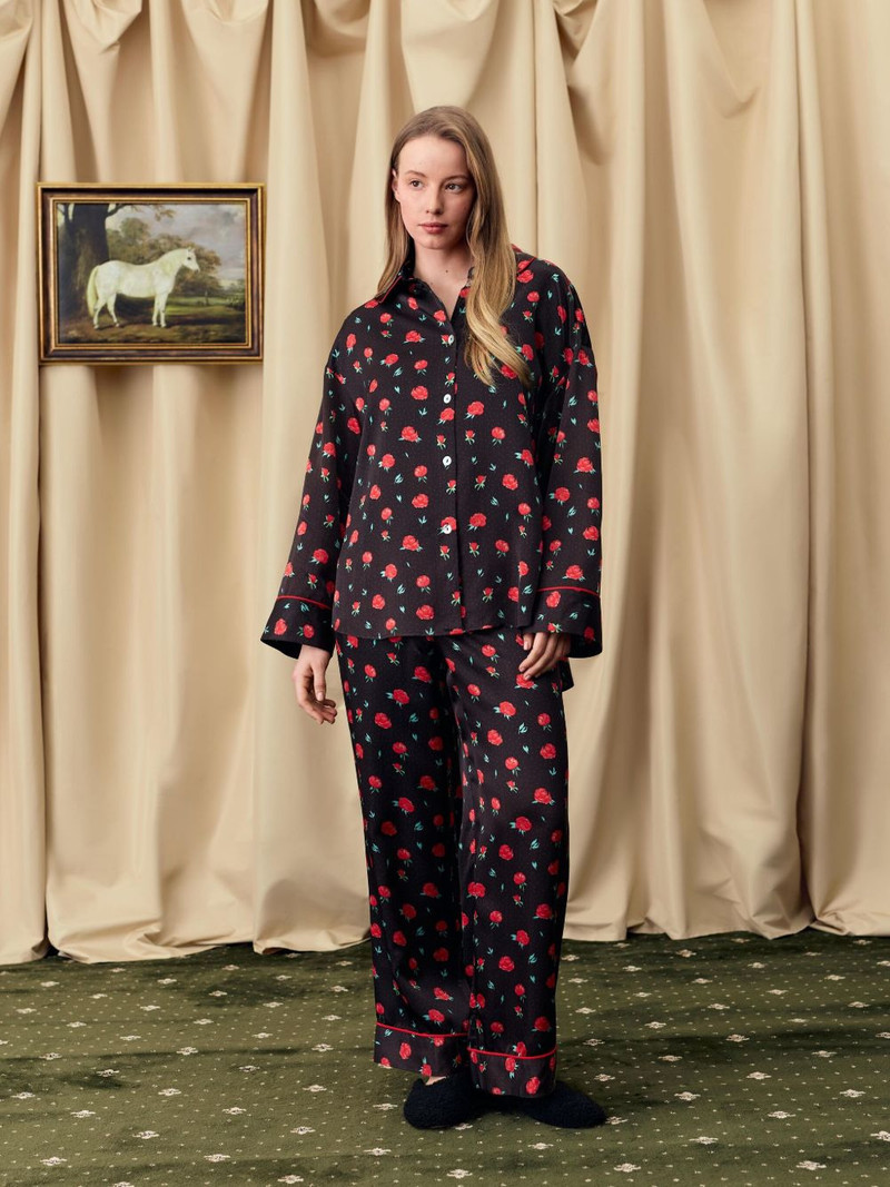 Pastelle Oversized Shirt in Poppies Print 4