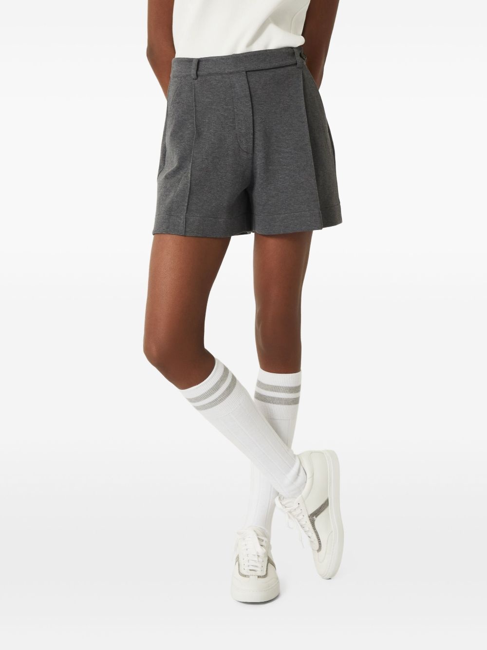 cotton-blend shorts - 3