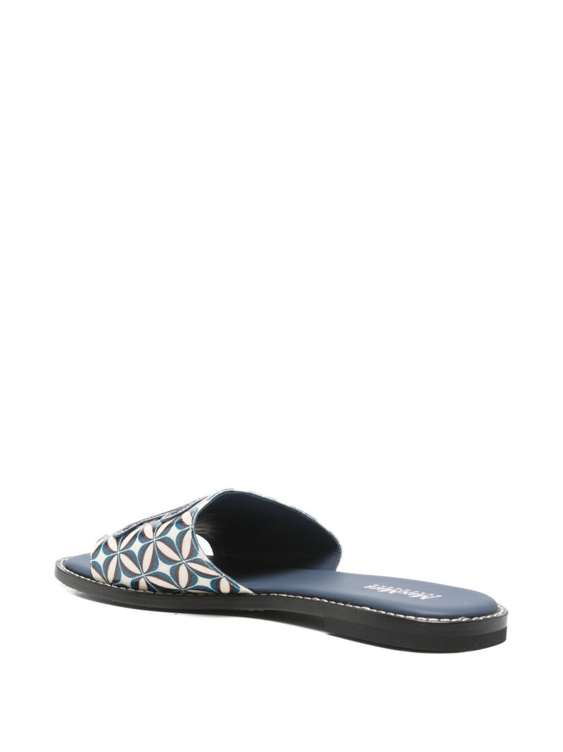 geometric-print logo-patch sandals 3