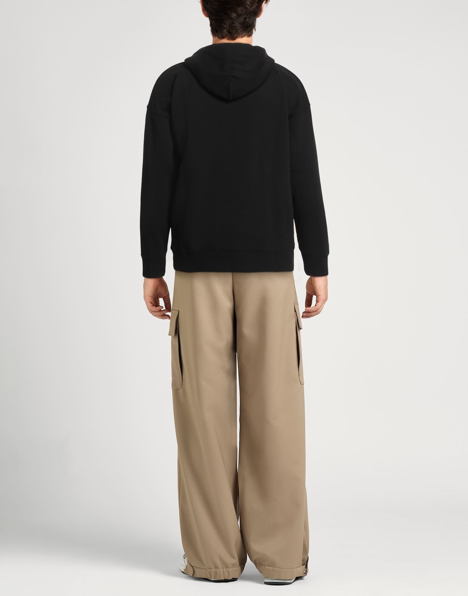 Black Men's Hooded Sweatshirt - 3