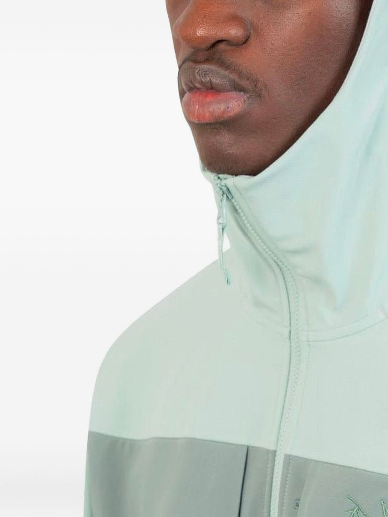 panelled zip-up hoodie 4