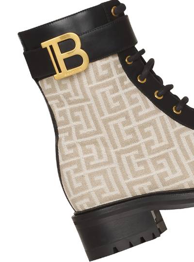 Balmain Bicolor jacquard Ranger Romy ankle boots outlook