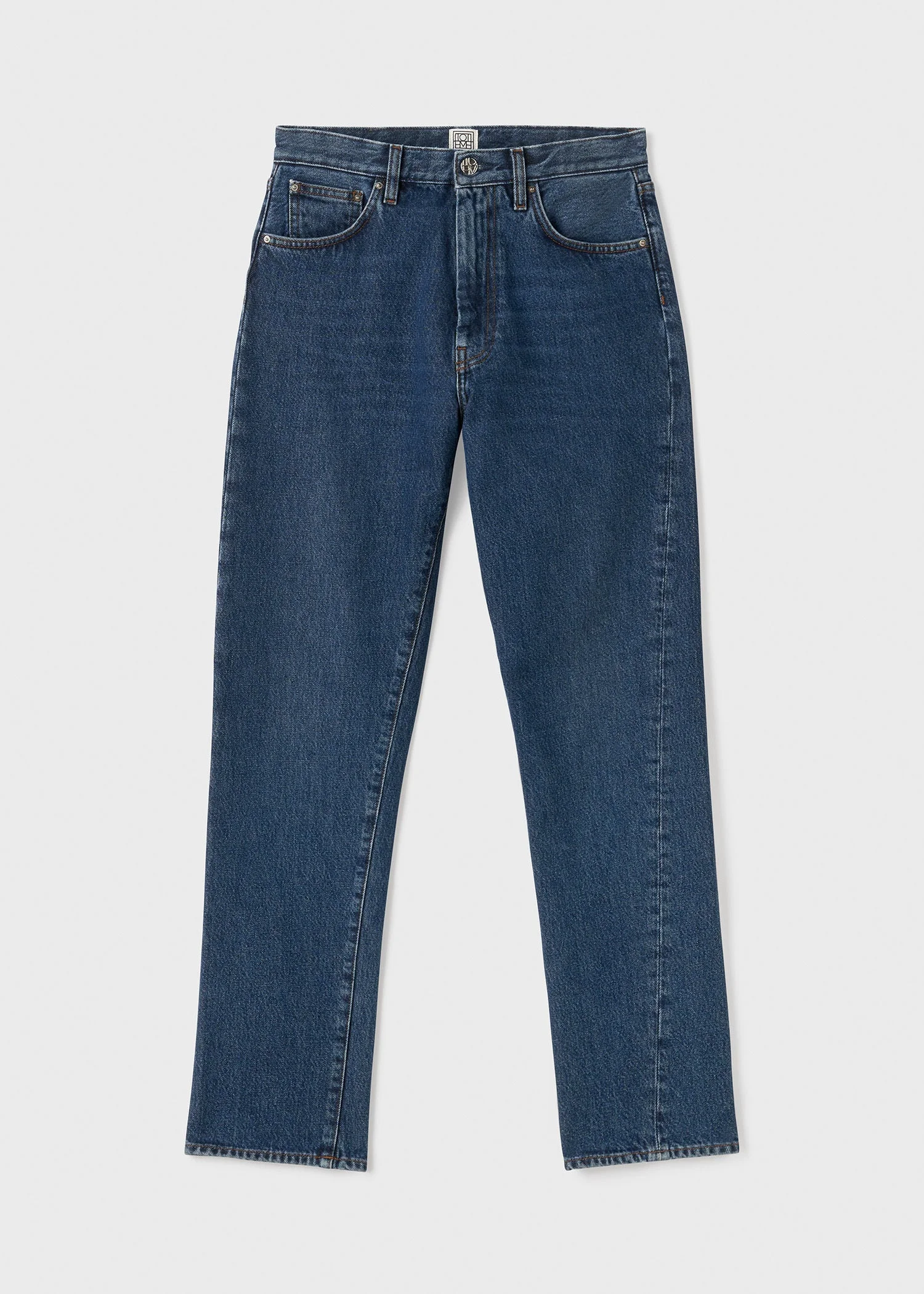 Twisted seam denim dark blue - 1
