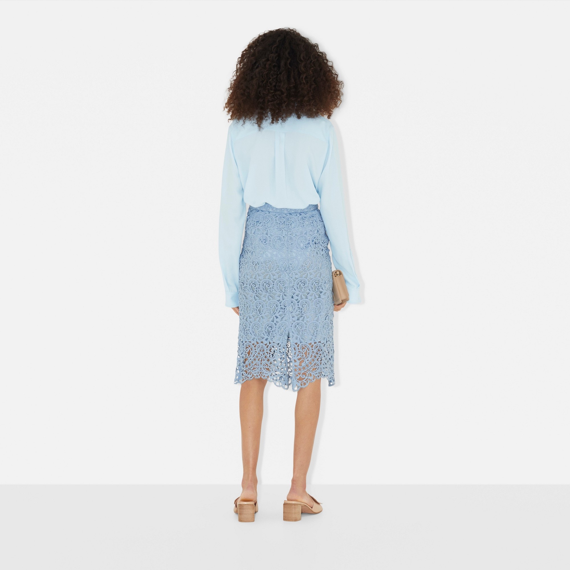 Lace Collar Viscose Shirt - 4