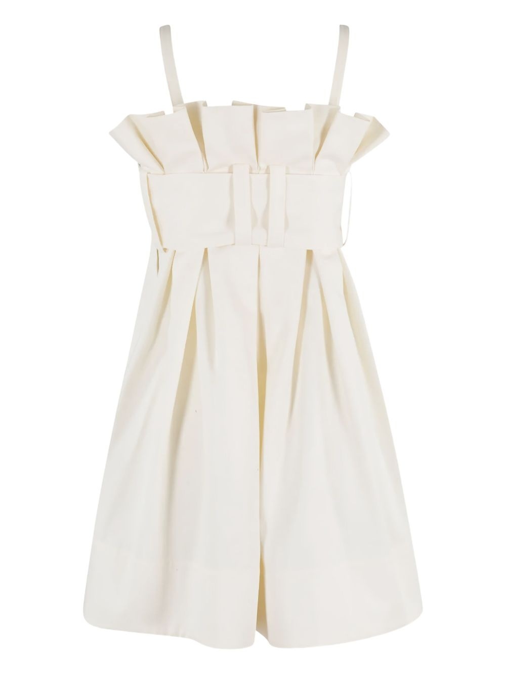 belted pleated mini dress - 3