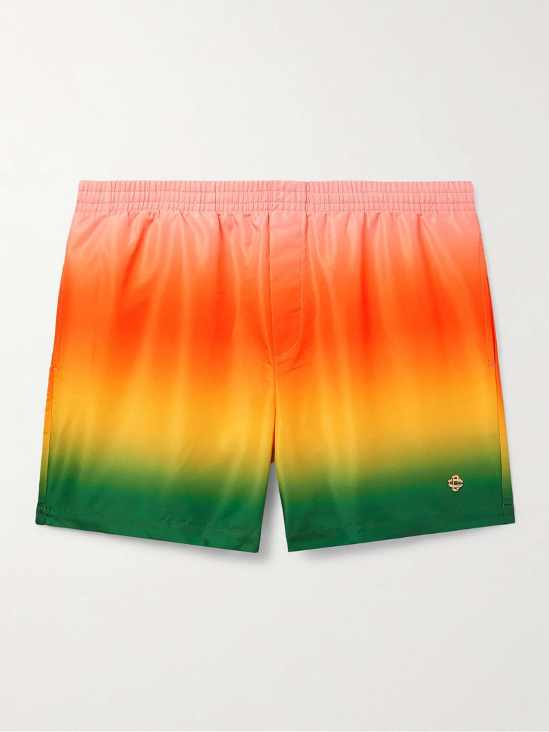Straight-Leg Short-Length Degradé Swim Shorts - 1