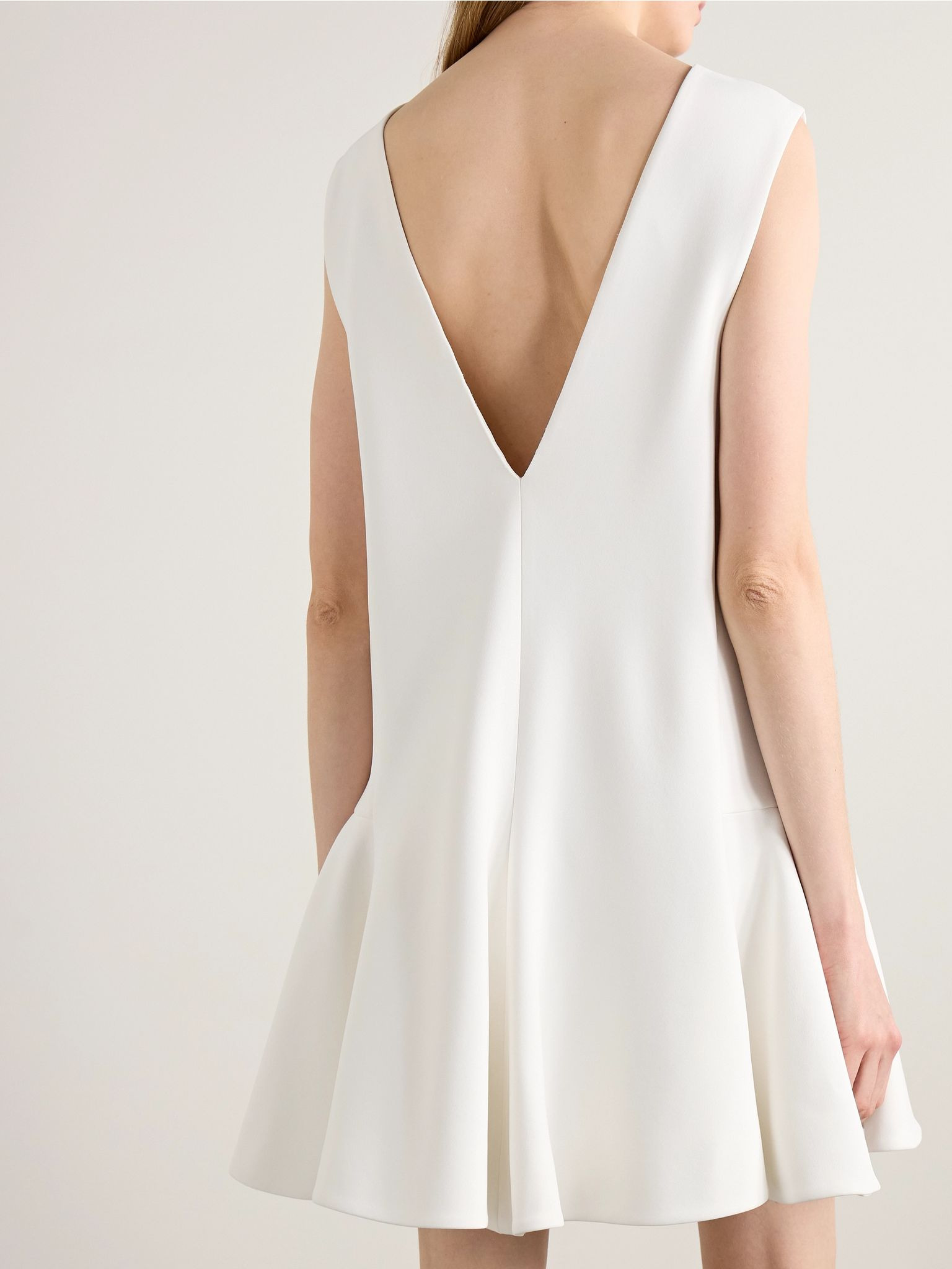 Mel crepe mini dress Ivory - 3