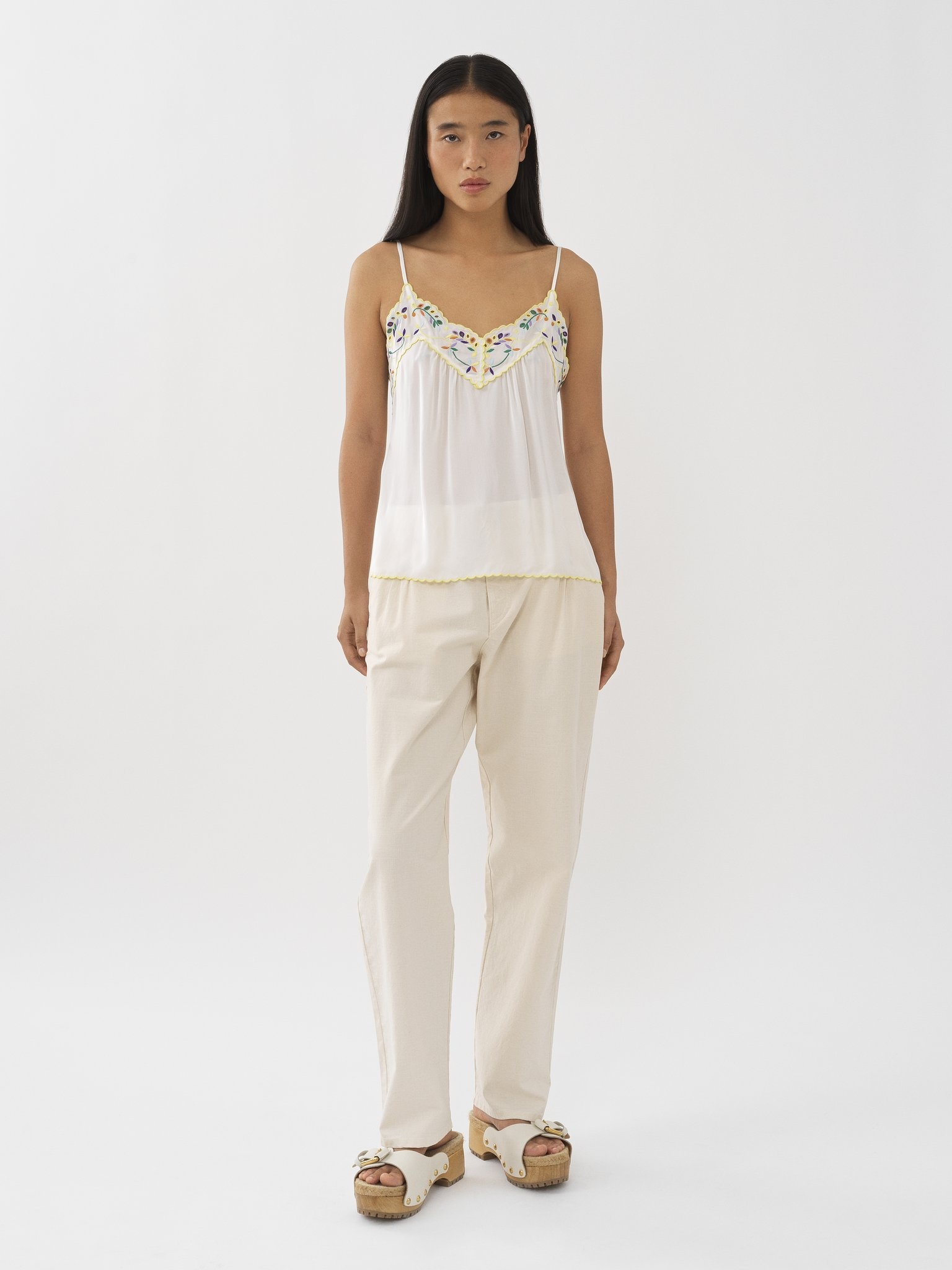 EMBROIDERED SLIP TOP - 3