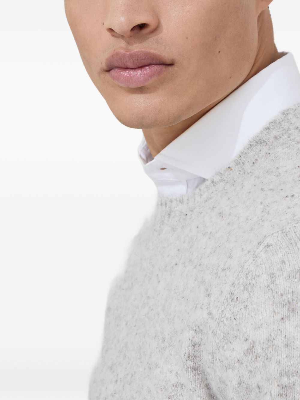 mélange-effect sweater - 5