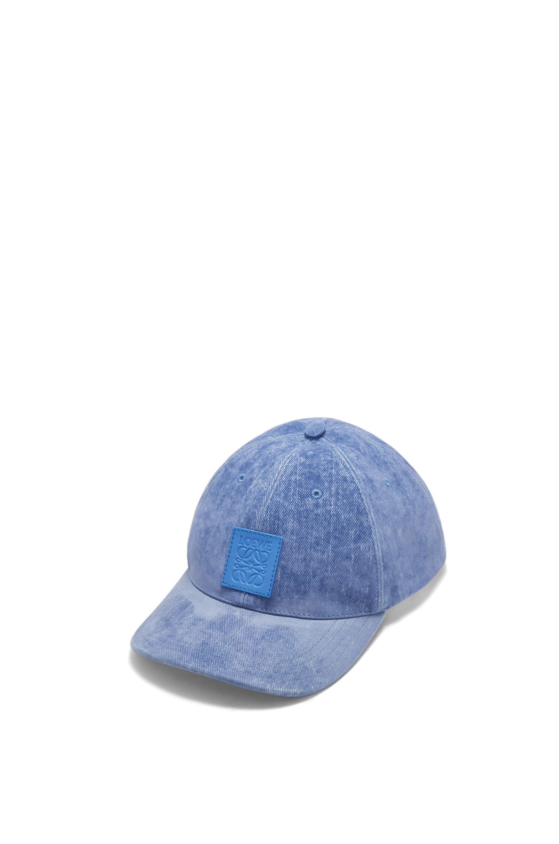 Patch cap in flocked denim - 1