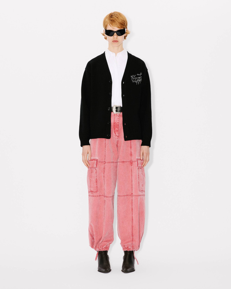 'KENZO Star Tiger' genderless embroidered wool cardigan 5