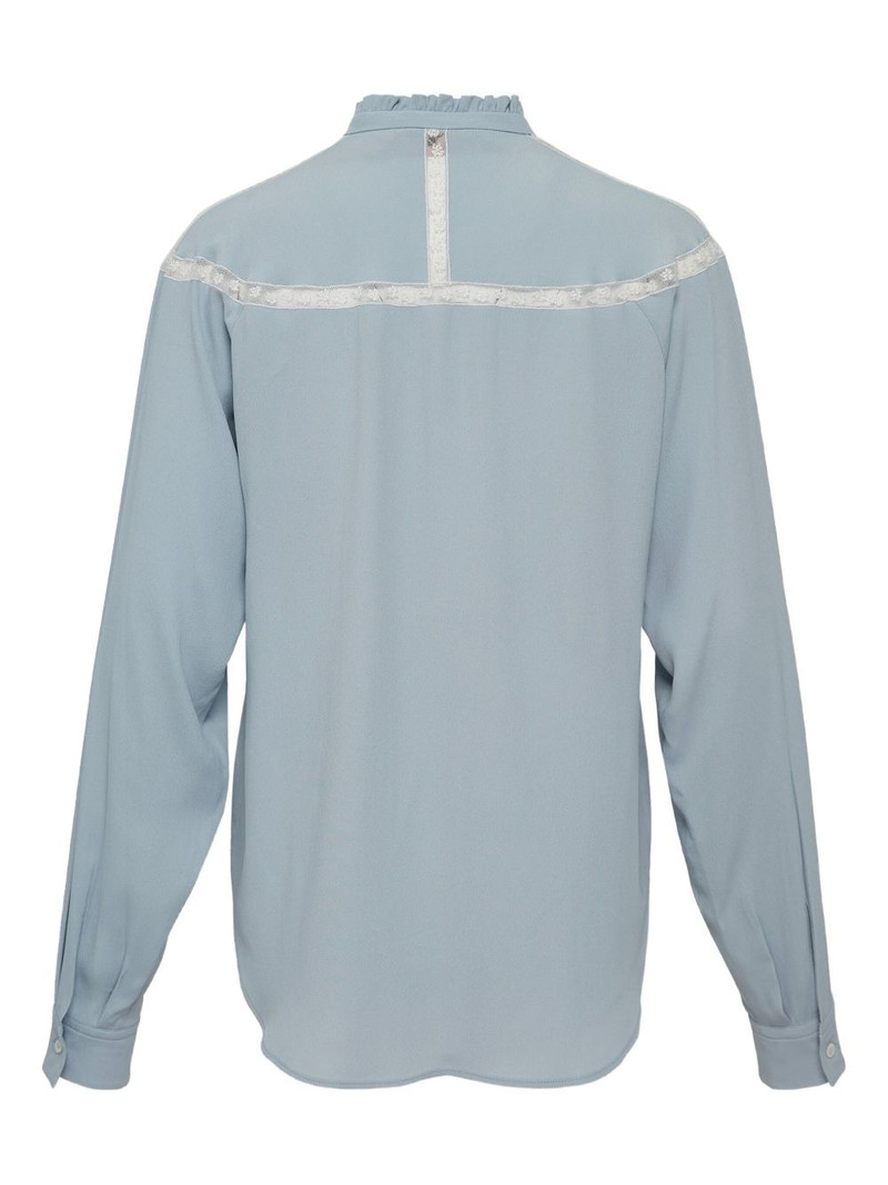 N°21 bow-detail lace-trimmed shirt outlook