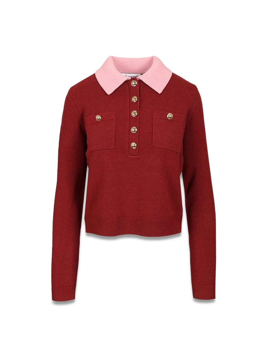 Self-Portrait Women Polo Cardigan - 1
