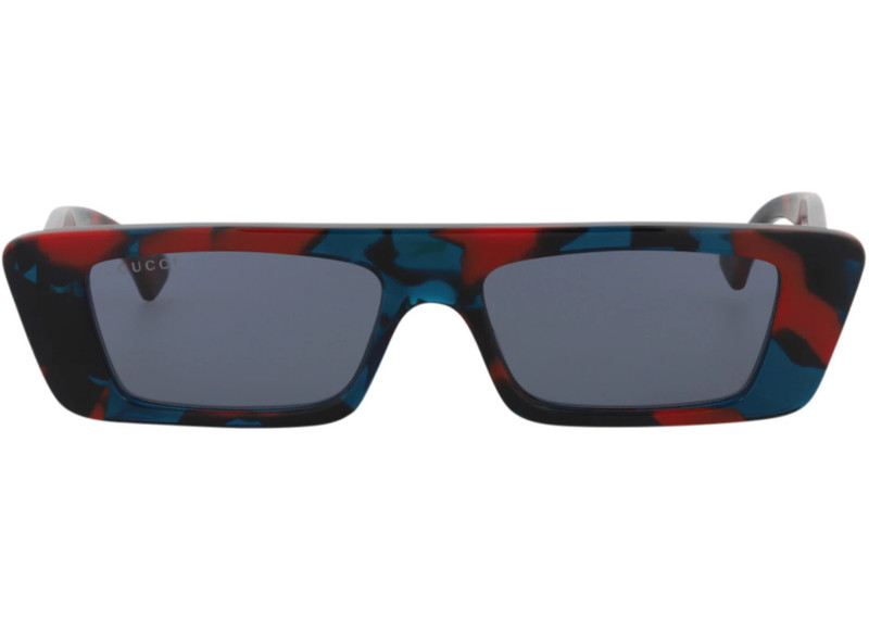 GUCCI Gucci Square Rectangle Sunglasses Havana/Havana/Blue (GG1331S-30013890-007) outlook